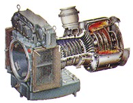 Allied Signal TF 40 gas turbine
